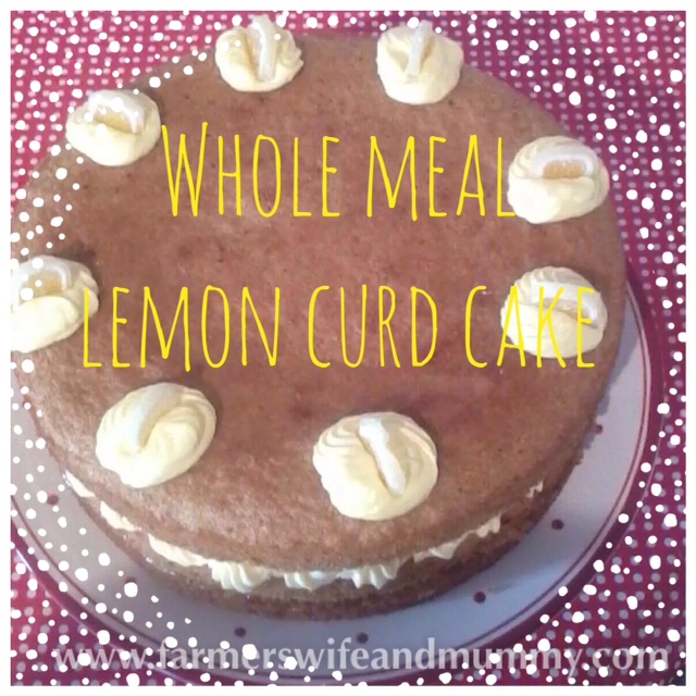 My own Great British Bake-Wholemeal Lemon Curd Cake