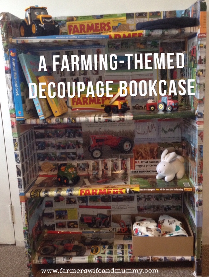 A Farming-Themed Decoupage Bookcase