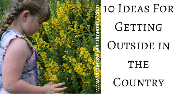 Ten Ideas For Getting Outside in the Country